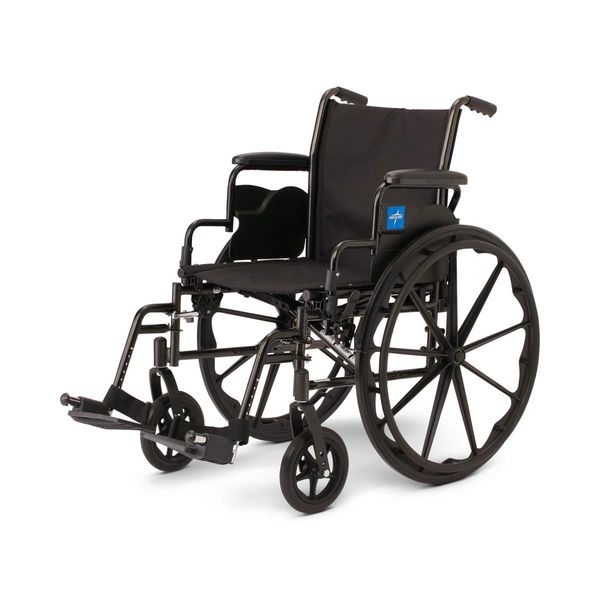 K3 Guardian 16" Wide Wheelchair with Desk-Length Arms and Swing-Away Footrests , Medline K3166N24S