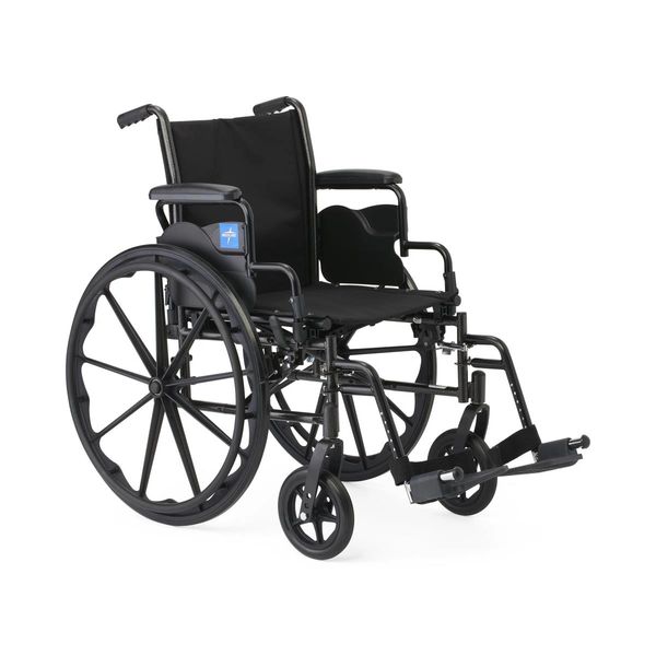 K3 Guardian 18" Wide Wheelchair with Desk-Length Arms and Swing-Away Footrests , Medline K3186N24S