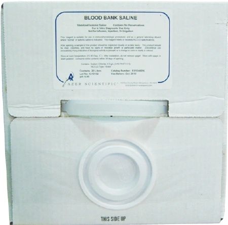 Saline Blood Bank 0.85 % 20 Liter , Azer ES124420L