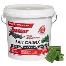 Tomcat Rat and Mouse Bait Place Pacs with Bromethalin, 4.1lb (85gm x 22) , Motomco 22022