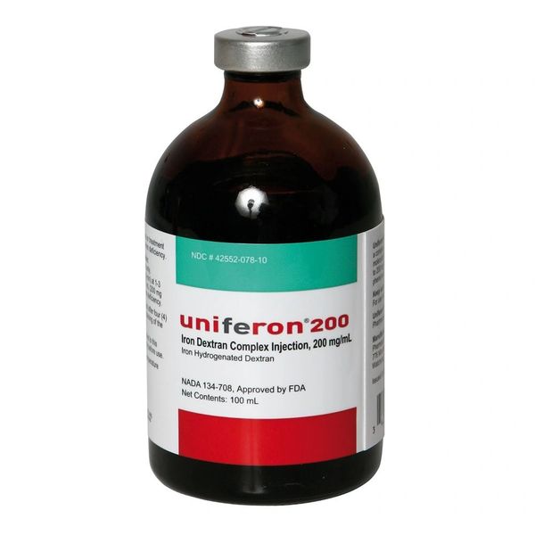 Iron Dextran Uniferon 200mg, 100mL , Pharmacosmos 95200