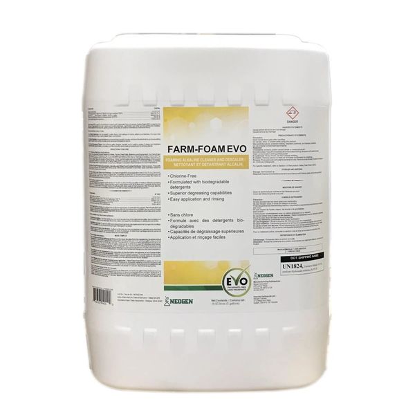 Farm Foam EVO Alkaline Cleaner Descaler , 5 Gallon , Preserve 418088