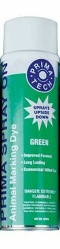 Ideal Prima Tech Spray-On Prima Glo, Fluorescent Green, 500mL , Each , 12/Case , Prima 338693