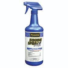 Equine Spray and Wipe, Water-Based Formula, 1 Quart , Each , 12/Case , Pyranha 001EQSPRAY