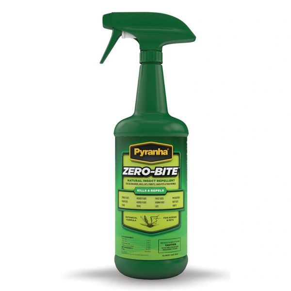 Zero-Bite Natural Insect Spray, 32oz , 6/Case , Pyranha 001ZERO