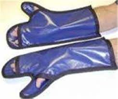 X-Ray Mitt with Finger Slits, Blue , 1 Pair , Radiation SM100T