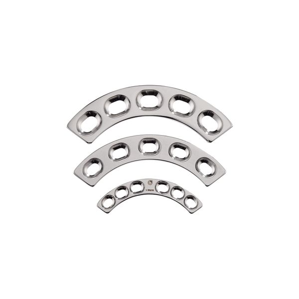 Acetabular Plate, Stainless Steel, 6 Hole, 2.7mm, 32 mm Overall Span , Each , Securos Surgical 002516