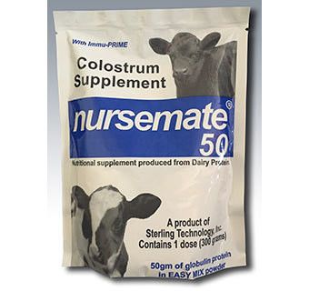 Nursemate 50 Colostrum Supplement with Immu-Prime, 300gm , Each , 12/Case , Sterling Technology 1913