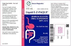 Liquid E-Z Paque Barium Sulfate Suspension, 12oz , Treasure Valley 259811L196