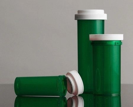 Pill Vial 13 Dram Green 1 Click 175/Case , Vet Marketing GB-13-ANI