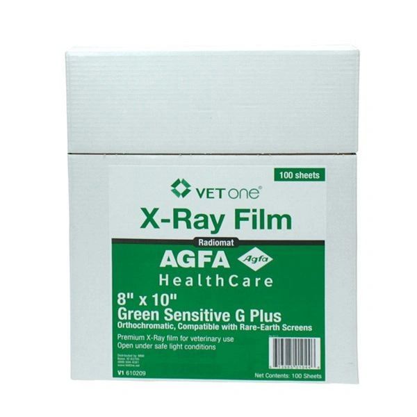 AGFA Radiomat G Plus-Half Speed Green Sensitive X-Ray Film 30 x 35 cm , 100/Box , Agfa EZQD1