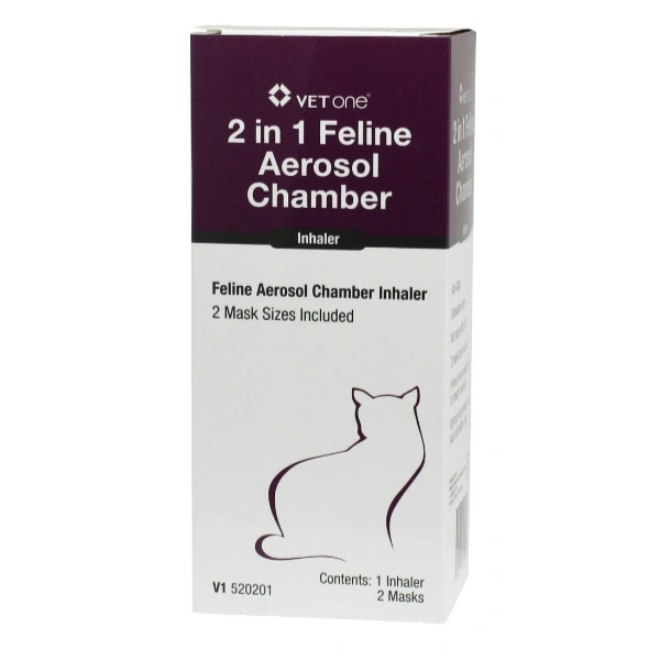 2 in 1 Feline Aerosol Chamber Inhaler with Masks , Each , 50/Case , Vetone SP-ANTI-MWI-C