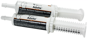 Advita Paste Probiotic Nutritional Supplement for Cattle, 60gm , Each , 12/Case , Vetone 218ADVITA60GM