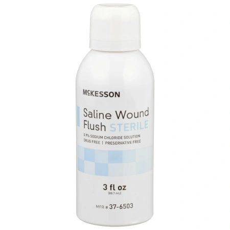 Saline Wound Flush 3 oz. Spray Can Sterile USP Normal Saline (Sterile 0.9% Sodium Chloride) , Each , 12/Case , MC 37-6503