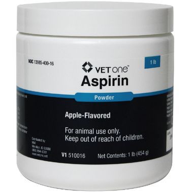 Aspirin Powder, Apple-Flavored, 1lb , Each , 12/Case , Vetone 08897-18