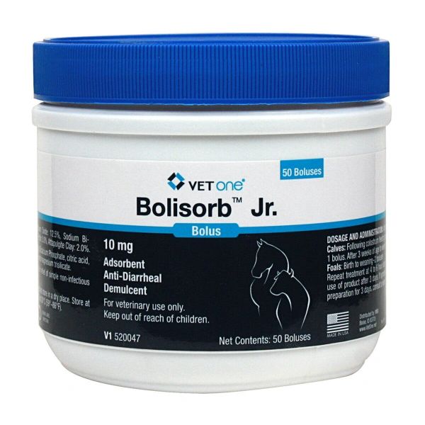 Bolisorb Jr. Bolus 10gm, Absorbent Anti-Diarrheal Demulcent, 50 Count , Each , 6 Pack/Case , Vetone 41910586