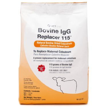 Bovine IgG Replacer 115, Natural Bovine Dried Colostrum, 640gm , Each , 15 Pack /Case , Vetone X0100