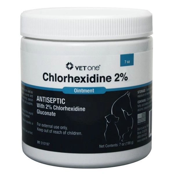 Chlorhexidine 2% Ointment, 7oz , Each , 6/Case , Vetone 510197