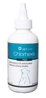 Chlorhexis Flush Antimicrobial Cleansing and Drying Solution, 4oz , Each , 12/Case , Vetone FNCHL001004MW