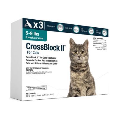 CrossBlock II for Cats and Kittens 5 to 9 Pounds, Teal Label (3 Dose x 12) , Vetone D93110C