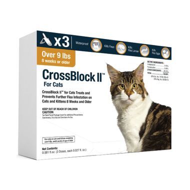 CrossBlock II for Cats and Kittens Over 9 Pounds, Orange Label (3 Dose x 12) , Vetone D93120C