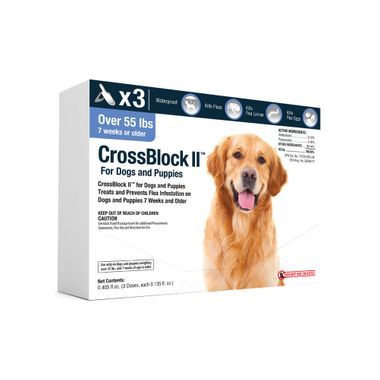 CrossBlock II for Dogs and Puppies Over 55 Pounds, Blue Label (3 Dose x 12) , Vetone D93160C