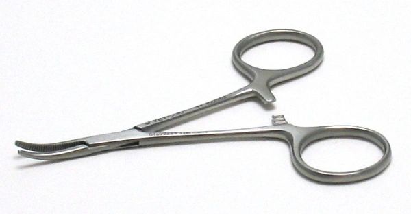 Hartman Mosquito Hemostatic Forceps, Curved, 3.5" , Each , Vetone 622008