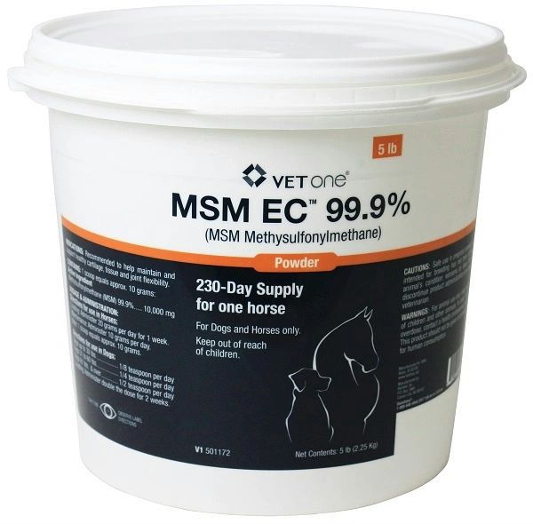 MSM EC 99.9% (Methylsulfonylmethane) Powder, 5lb, Vetone 501172