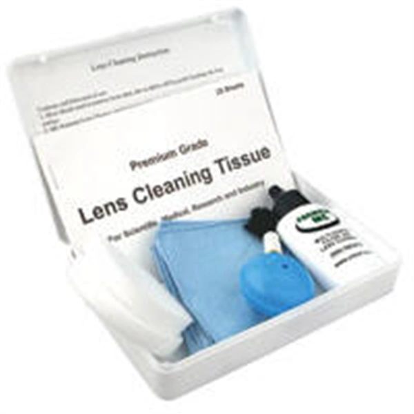 Microscope Optics Cleaning Kit (Includes Paper/Cloth/Fluid/Brush) , Vetone 615015