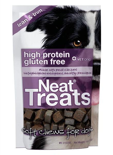 Neat Treats, High Protein and Gluten Free Soft Chews for Dogs, 4oz , 10/Case , Vetone 510250