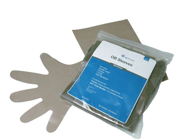 OB Sleeves (MaxiSleeve), Non-Sterile, Brown, 39" , 100/Pack , 1000/Case , Vetone 601042