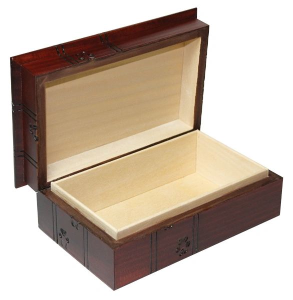 Pet Memorial Box with Paw Design, Wooden, Large (58.46 Cubic Inches) , Vetone 510142