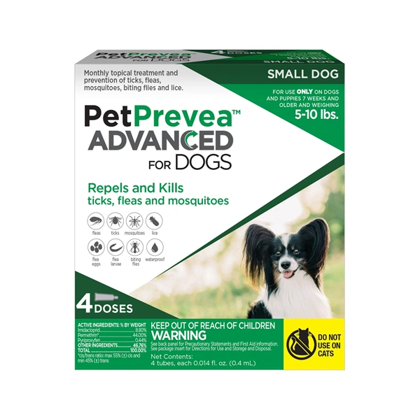 PetPrevea Advanced for Small Dogs 5 to 10 Pounds, Green Label (4 Dose x 4) , Vetone 620130