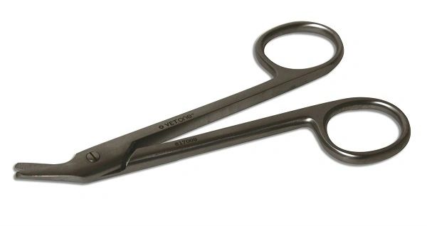 Wire Cutting Scissors, Angled, 4.75" , Vetone 617009