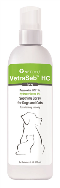 VetraSeb HC Spray, 8oz , Each , 12/Case , Vetone 600125