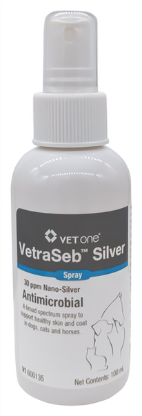 VetraSeb Silver Antimicrobial Spray, 100mL , Each , 12/Case , Vetone 600135