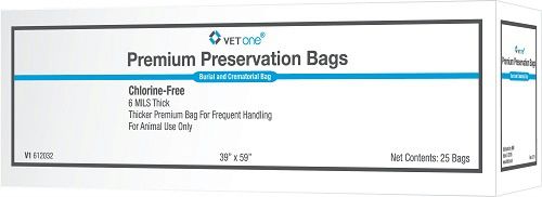 Premium Cadaver Bags, Black, 33" x 39" , 25/Box , Vetone 612031