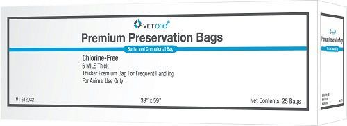 Premium Cadaver Bags, Black, 39" x 59" , 25/Box , Vetone 612032