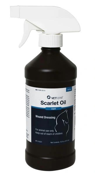 Scarlet Oil Liquid Wound Dressing with Sprayer, 16oz , Each , 12/Case , Vetone 510031