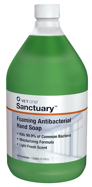 Sanctuary Foaming Antibacterial Hand Soap, 1 Gallon , Vetone 500217