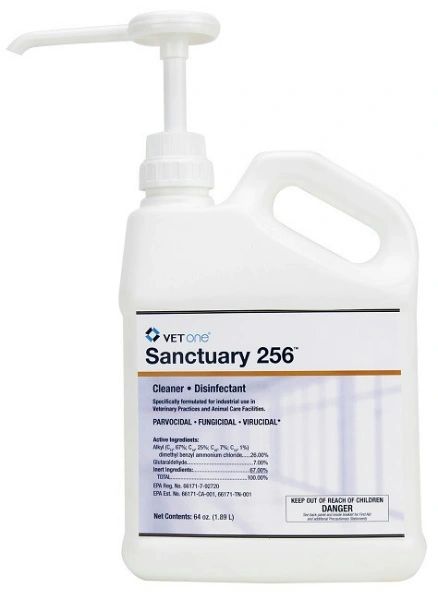 Sanctuary 256 Cleaner and Disinfectant, 64oz , Vetone 500201