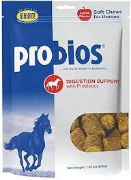 Probios Digestion Support with Probiotics, Apple Flavored Chewables for Horses, 1lb , Each , 6/Case , Vets Plus CHR-750