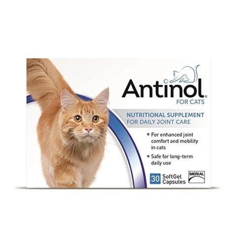 Antinol for Cats, Nutritional Supplement for Daily Joint Care, 30 SoftGel Capsules , Vetz Petz 74139