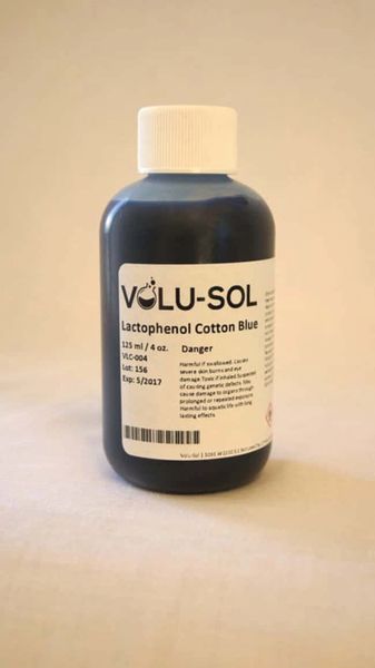 STAIN LACTO PHENOL COTTON BLUE 4 Oz , Each , Volu-Sol VLC-004