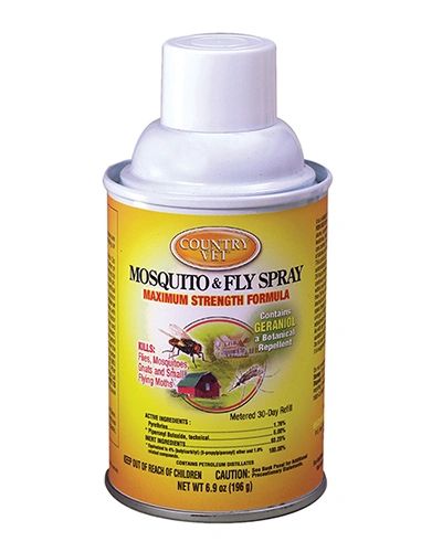 Country Vet Metered Mosquito and Fly Spray, 6.9oz , Each , 12/Case , Waterbury 342033CVA