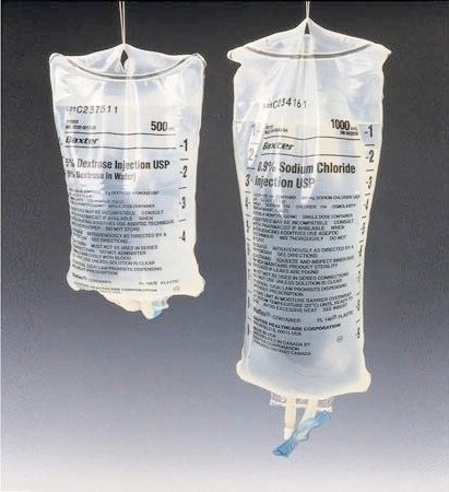 Caloric Agent Dextrose / Lactated Ringer's Solution 5% Intravenous IV Solution Flexible Bag 500 mL , Each , Baxter 2B2073Q