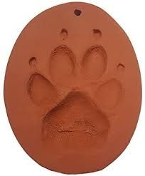 ClayPaws Paw Print Kit, Terra Cotta , World By the Tail 794722