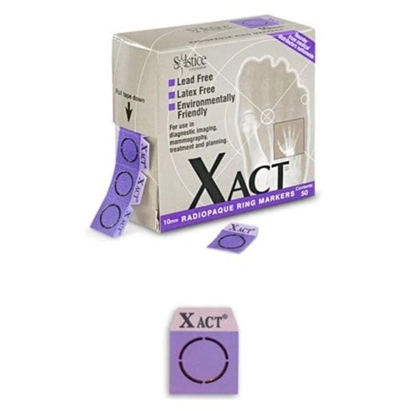 Marker Extremity Xact For X-Ray 10mm Purple Lead Free Ring Increased Radio-Density Non-Sterile Not Made With Natural Rubber Latex Disposable 60/Box, 24 BX/Case , Solstice M10R