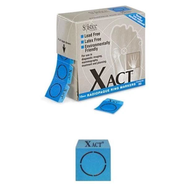 Marker Extremity Xact For X-Ray 15mm Blue Leg Lead Free Ring Increased Radio-Density Non-Sterile Disposable ,60/Box, 24 Box/Case , Solstice M15R