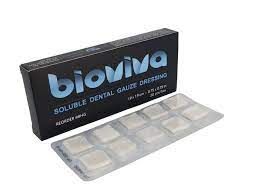 3D DENTAL BIOVIVA TOPICAL HEMOSTATIC GAUZE DRESSING Size 0.75"X0.75" , 20/Box , 3D Dental BHG